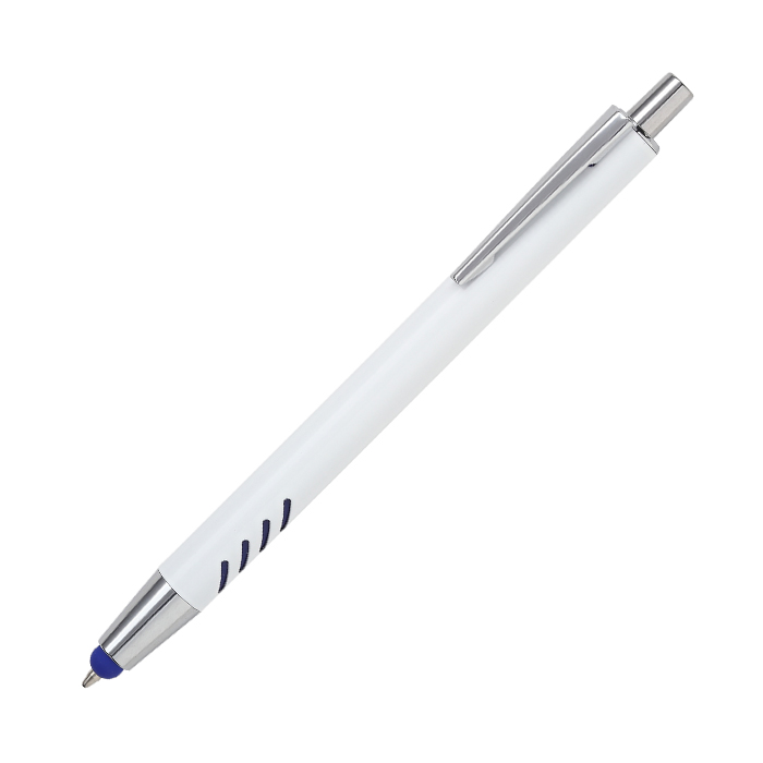 Bolígrafo de aluminio blanco Forli.