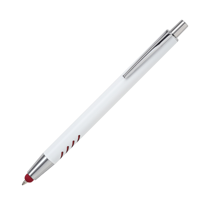Bolígrafo de aluminio blanco Forli.